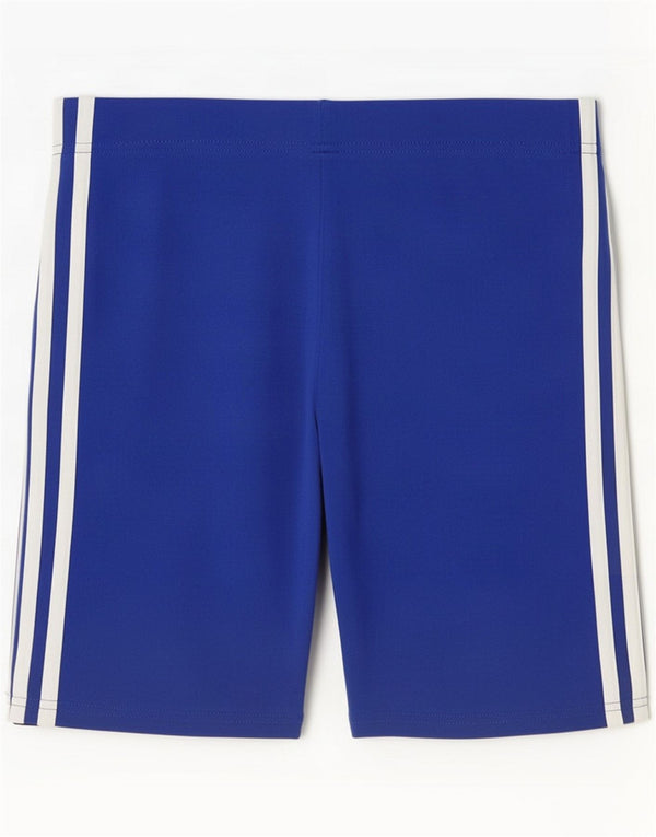 Adidas Womens Sport Shorts UK 16/18 Large Blue Cotton