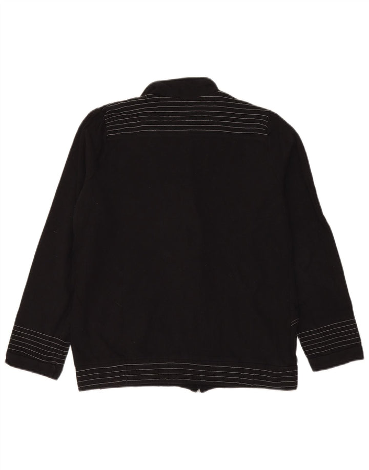 Giacca da ginnastica da donna Fila UK 12 cotone a righe nere medie