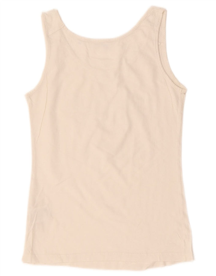 Canotta grafica da donna Adidas IT 38 XS cotone bianco