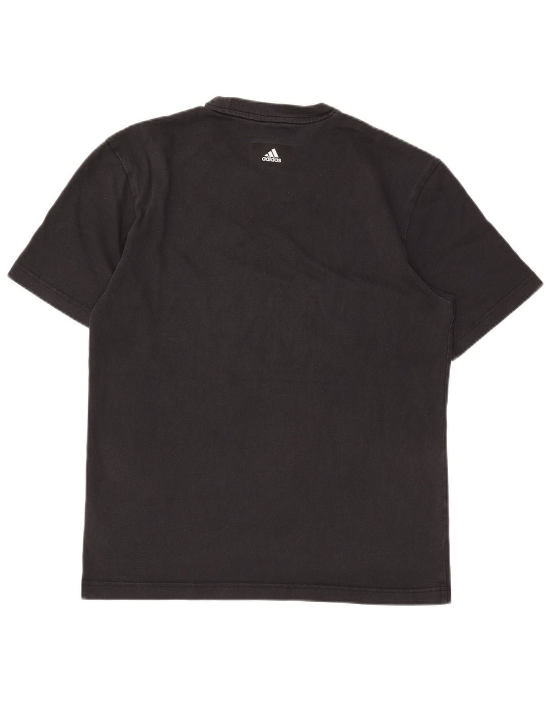 T-shirt grafica da uomo Adidas Top in cotone nero medio