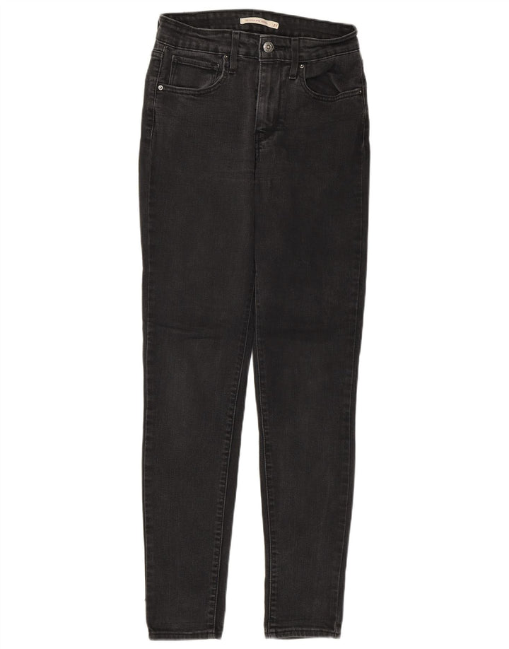 LEVI'S Jeans skinny a vita alta 721 da donna W27 L30 cotone grigio