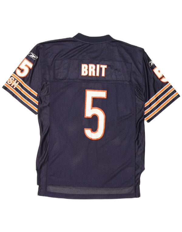 Maglia Reebok da uomo con grafica NFL, maglia media, blu navy, in nylon