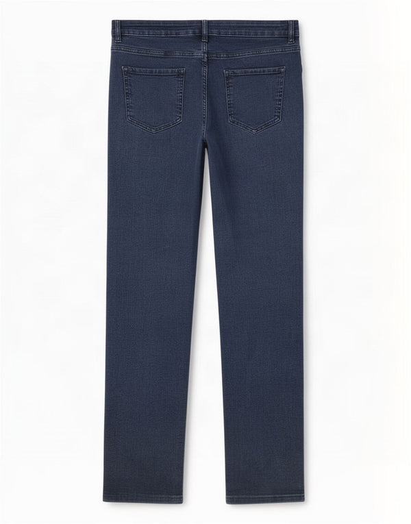 Jeans dritti da donna Marks & Spencer UK 14 Large W30 L29 Blu navy