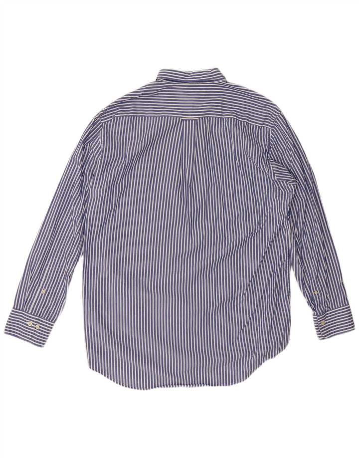 GANT Camicia da uomo vestibilità regolare taglia 41/42 16 1/2 grande cotone gessato blu