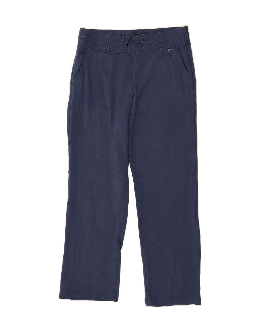 EDDIE BAUER Womens Tracksuit Trousers UK 14 Medium Navy Blue Modal Vintage Eddie Bauer and Second-Hand Eddie Bauer from Messina Hembry 
