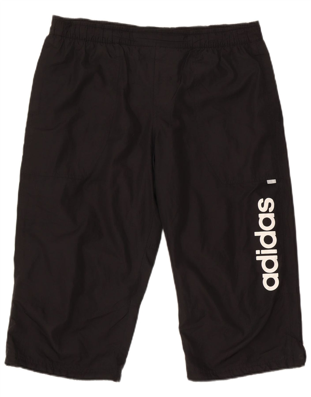Pantaloncini sportivi Adidas da uomo con grafica Bermuda, poliestere nero medio