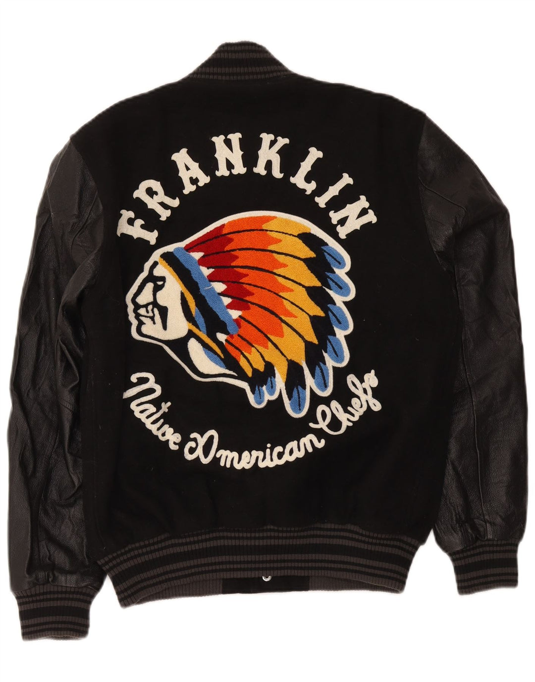 Giacca college da uomo Franklin Marshall UK 38 blocco colore nero medio