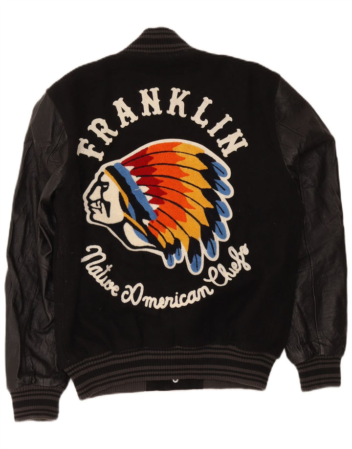 Giacca college da uomo Franklin Marshall UK 38 blocco colore nero medio