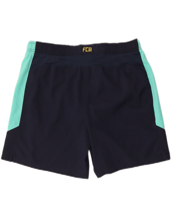 Pantaloncini sportivi Nike FCB Graphic da uomo, piccoli, in poliestere color block blu navy