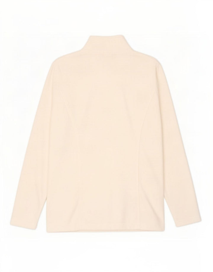 Giacca in pile oversize da donna Marks & Spencer UK 10 piccola bianco sporco