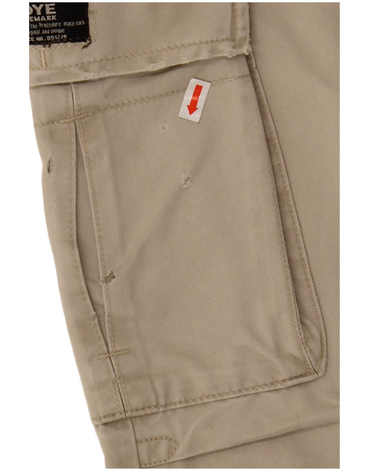 Pantaloni cargo dritti da donna XDYE EU 42 Large W34 L31 Beige