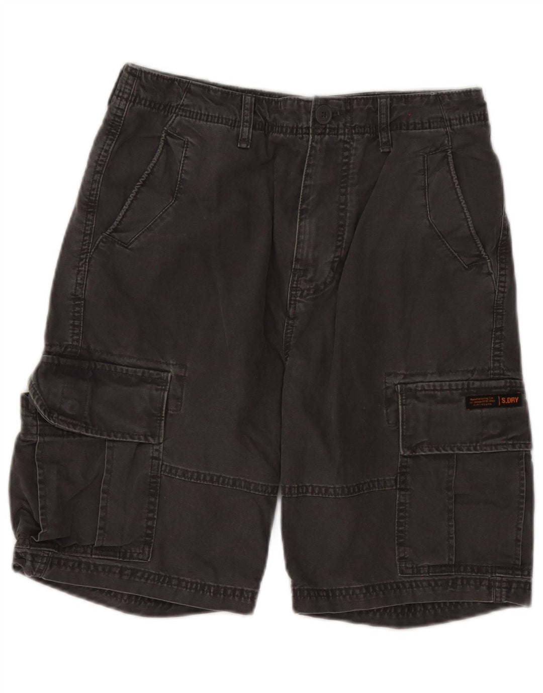 Pantaloncini cargo da uomo Superdry W30 cotone grigio medio