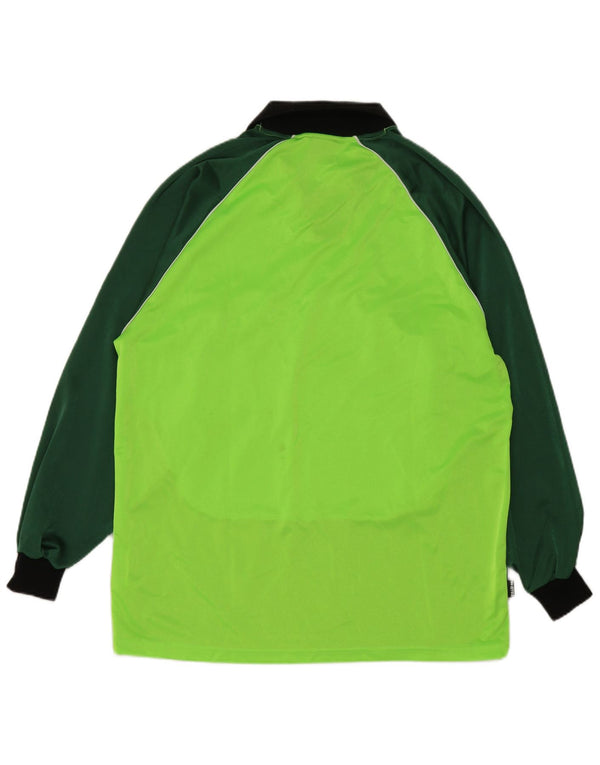 Errea Top da uomo a maniche lunghe XL verde in poliestere color block