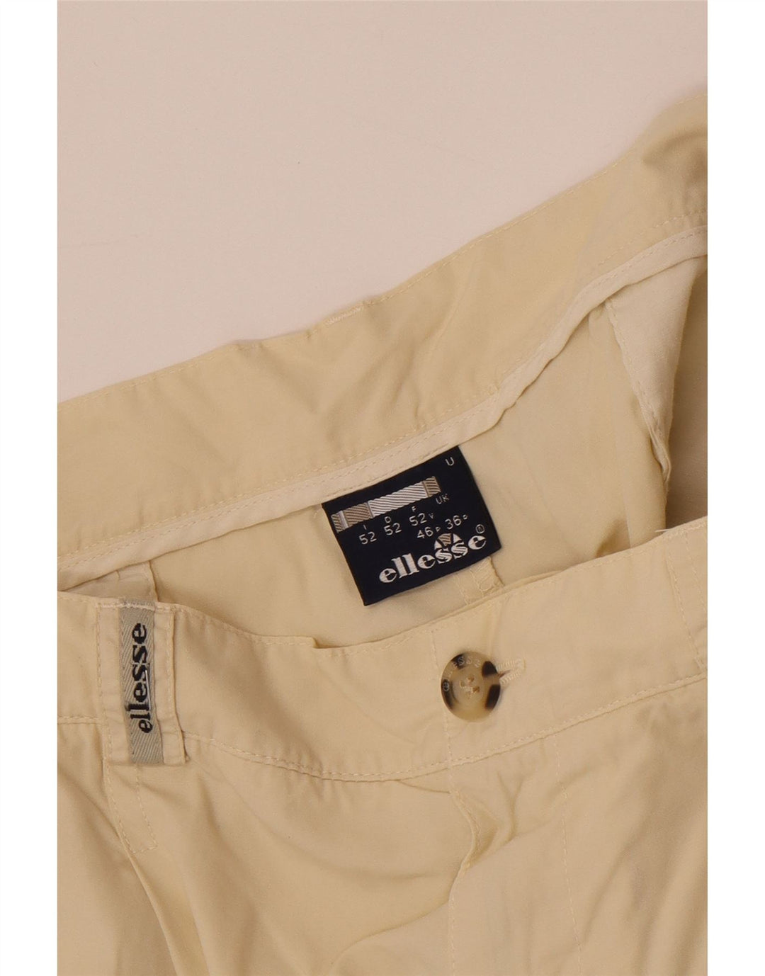 Pantaloncini chino con pegging da uomo ELLESSE W36 Large Beige