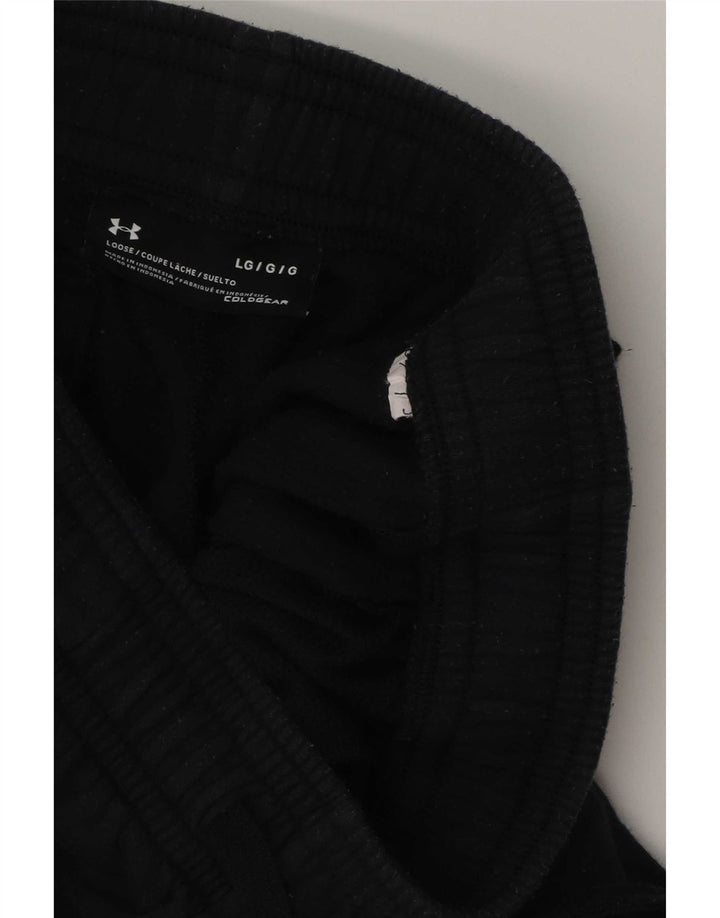 Pantaloni da tuta da uomo Under Armour Cold Gear grandi in cotone nero