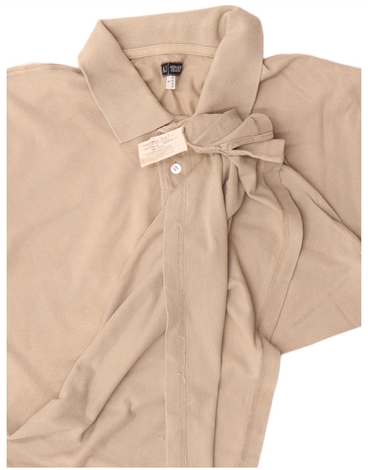 Polo Armani Uomo Grande In Cotone Beige