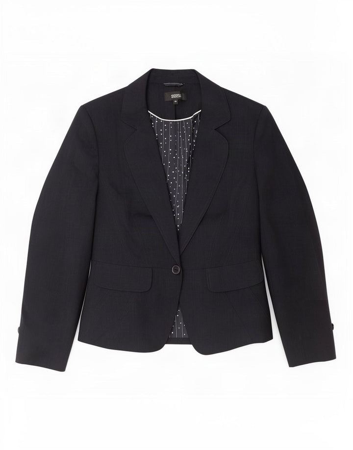 Giacca blazer a 1 bottone Marks & Spencer da donna UK 14 medio blu navy