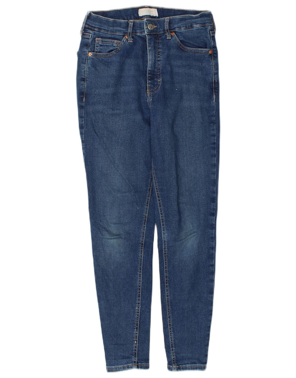 Topshop Womens Jamie Skinny Jeans W28 L30 Blue Cotton