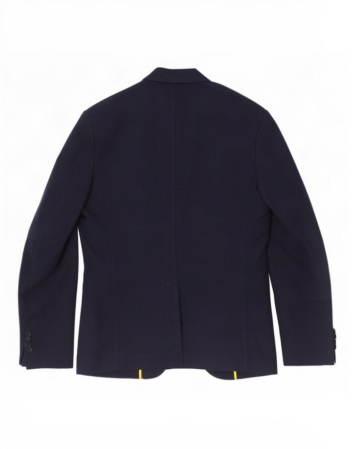 Giacca blazer da uomo a 2 bottoni Sisley IT 52 XL in cotone blu navy