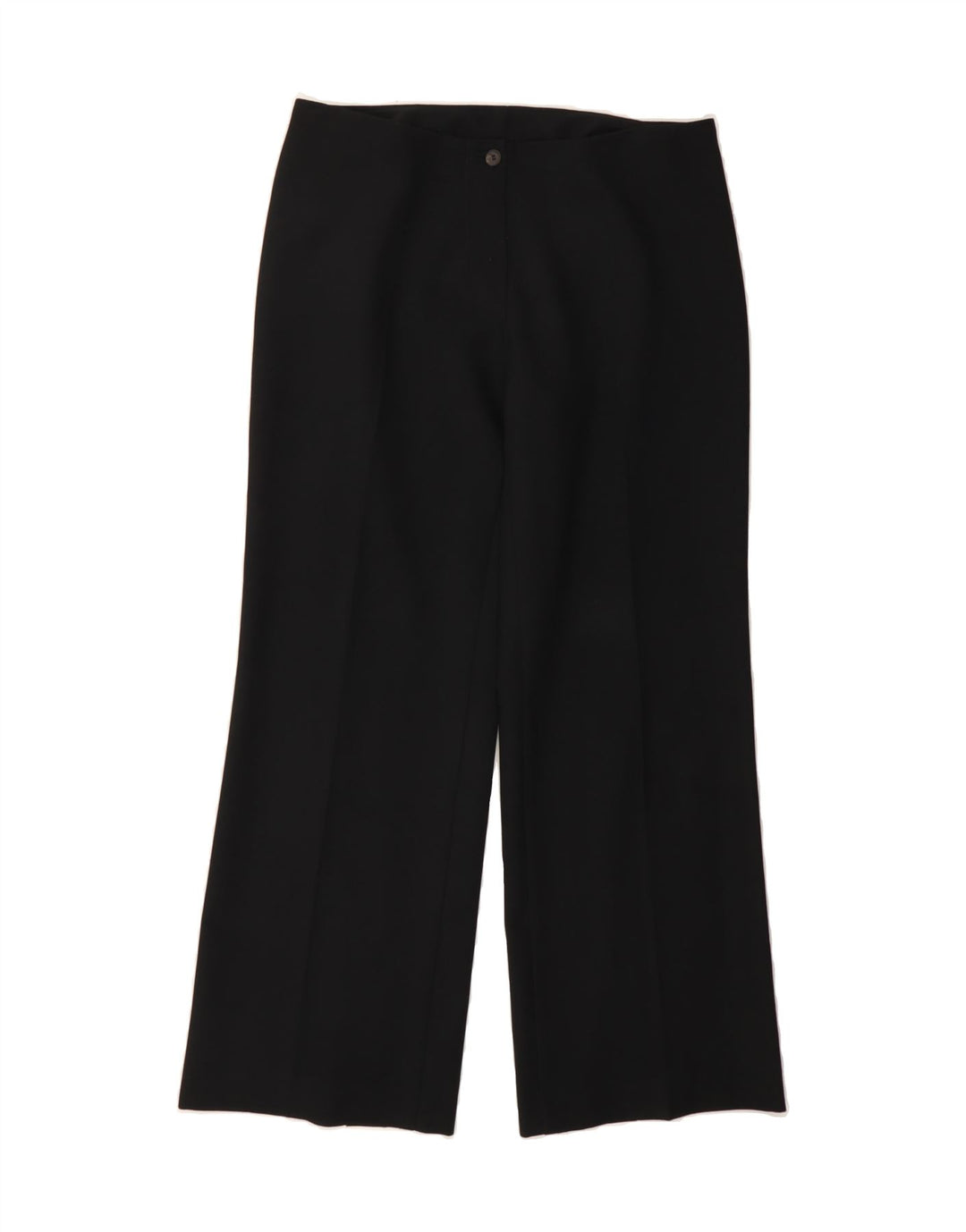 BENETTON Womens Straight Casual Trousers W30 L28 Black Vintage Benetton and Second-Hand Benetton from Messina Hembry 