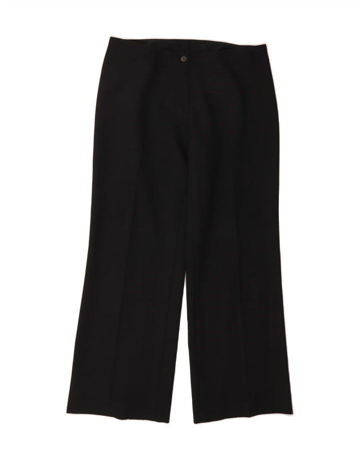 BENETTON Womens Straight Casual Trousers W30 L28 Black Vintage Benetton and Second-Hand Benetton from Messina Hembry 