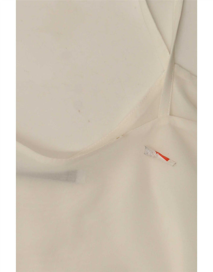 Top Zara Trafaluc Cami da donna UK 6 XS Bianco
