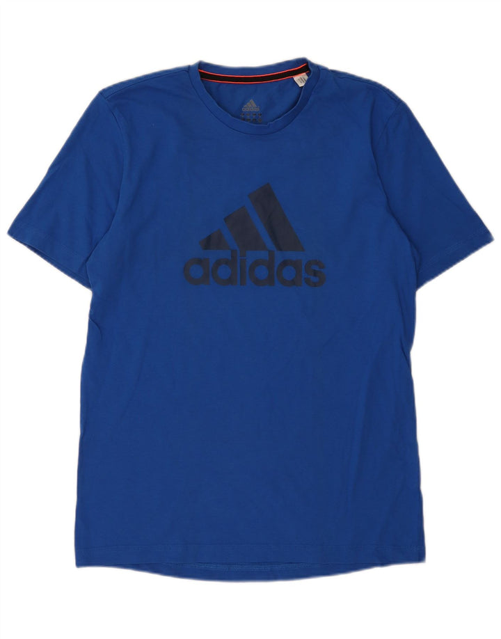 Maglietta grafica da uomo Adidas Top blu medio