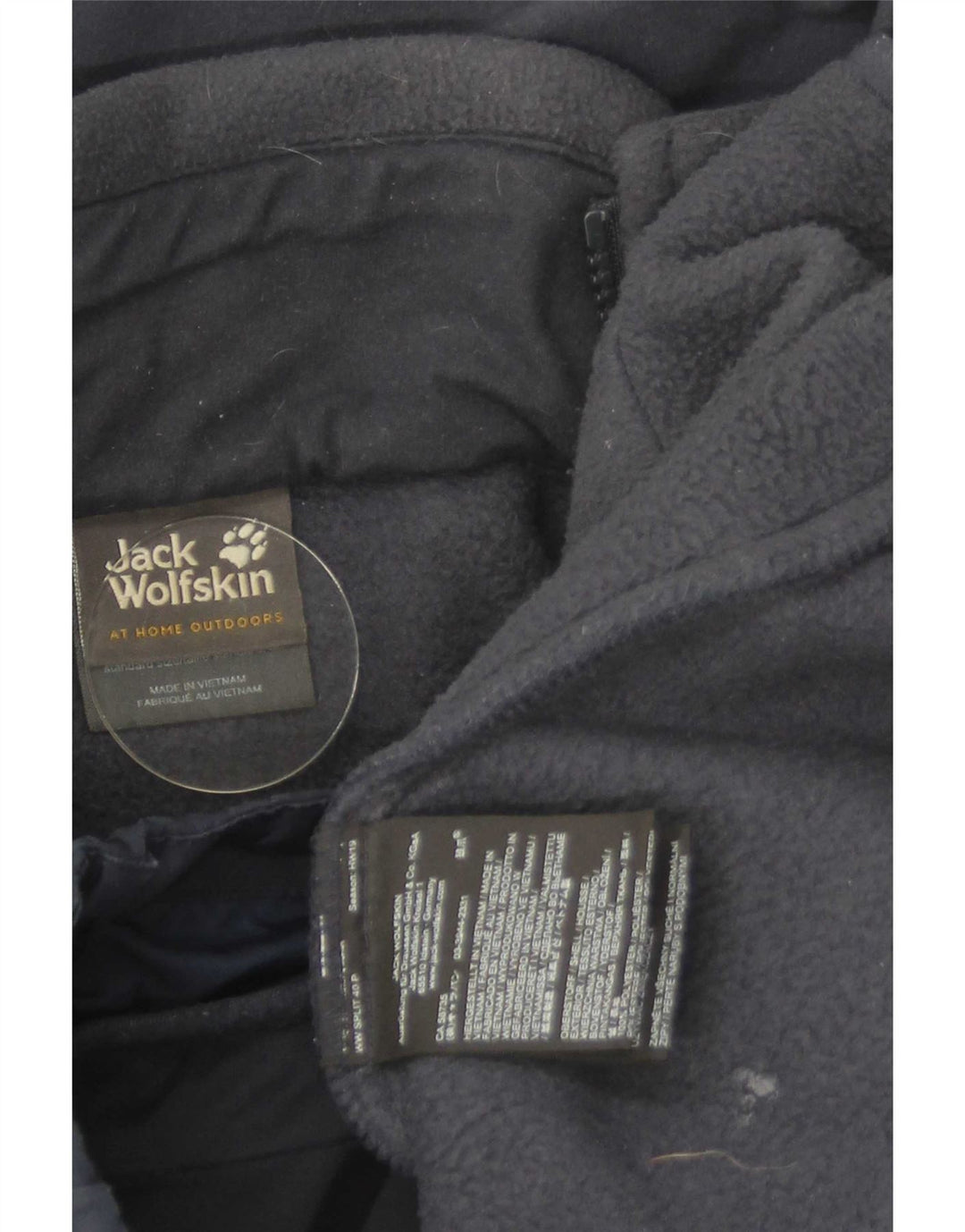 Giacca a vento da uomo Jack Wolfskin UK 48 2XL poliestere blu navy