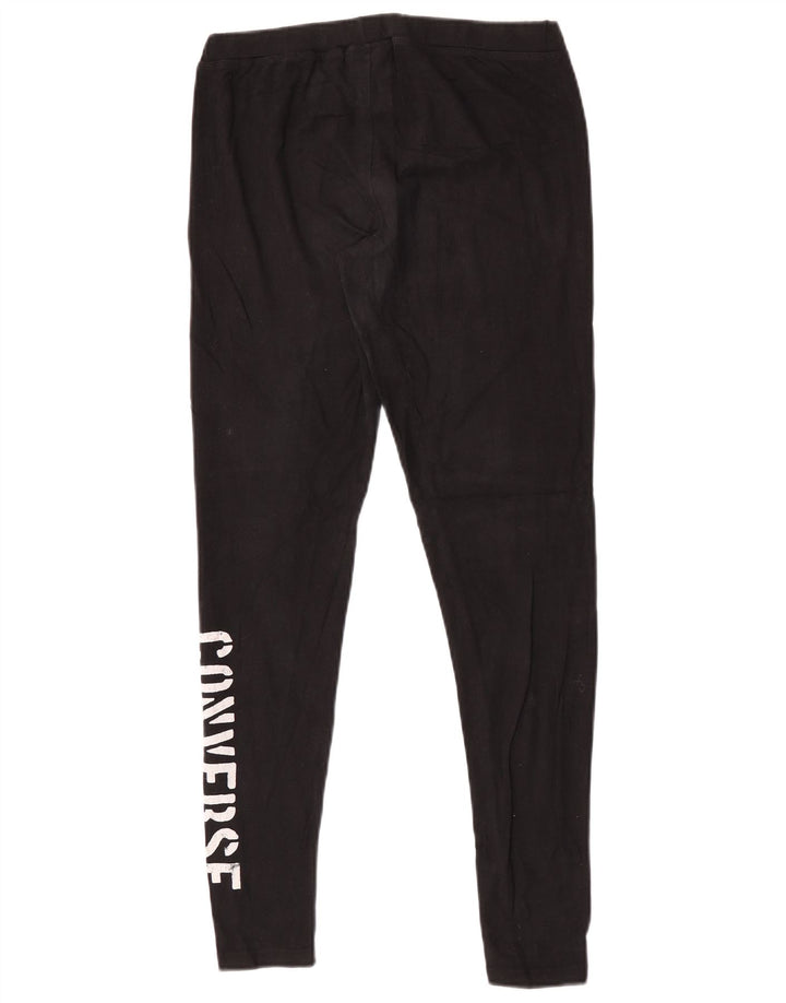 Leggings grafici da donna Converse UK 12 medio nero