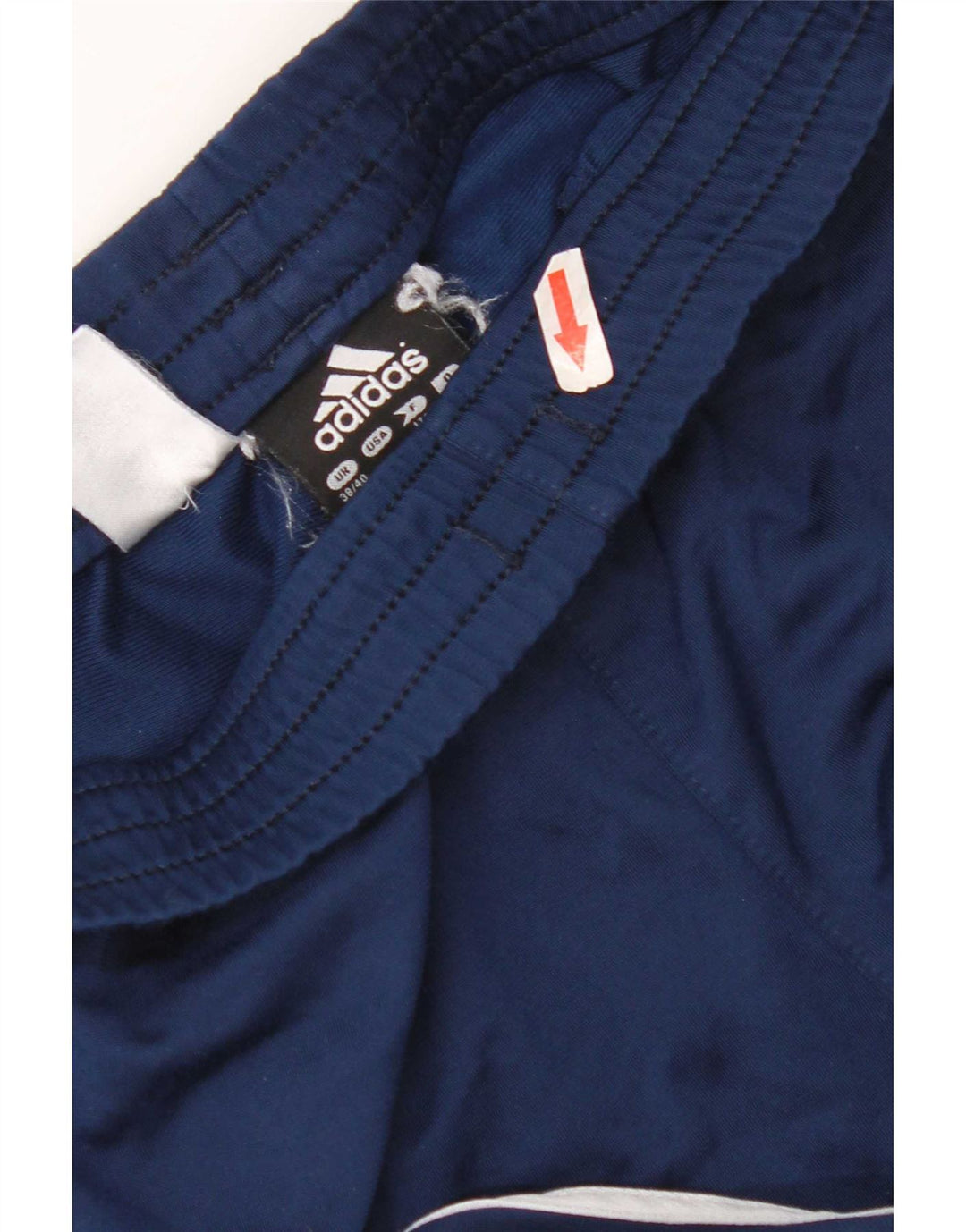 Pantaloni da tuta da uomo Adidas UK 38/40 Poliestere blu navy medio