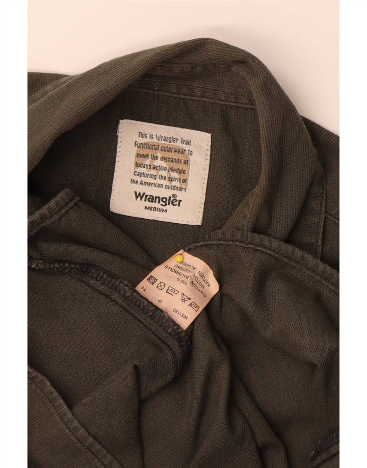 Camicia da uomo Wrangler in cotone grigio medio