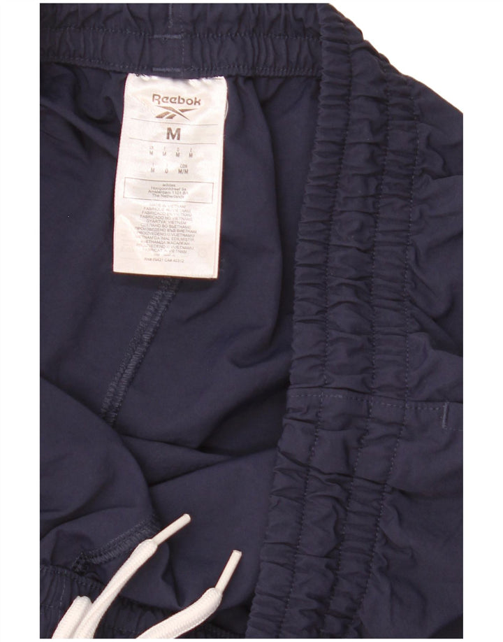 Pantaloncini sportivi Reebok da uomo medi blu navy in poliammide
