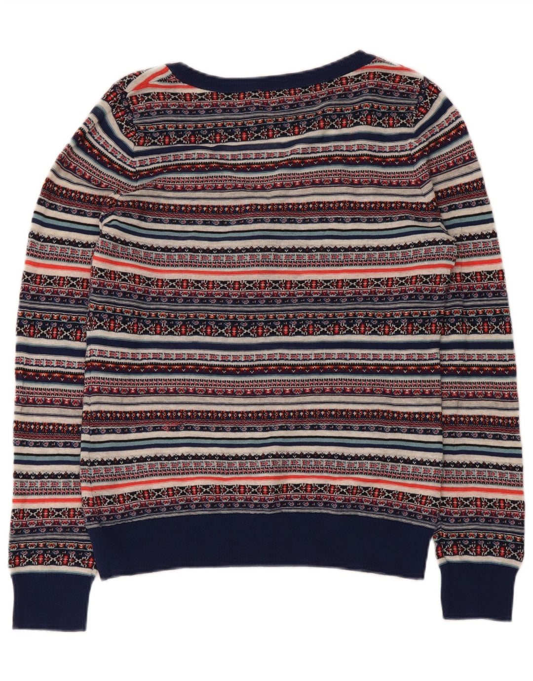 Maglione da donna con scollo a V Monsoon UK 12 Fair Isle medio multicolore