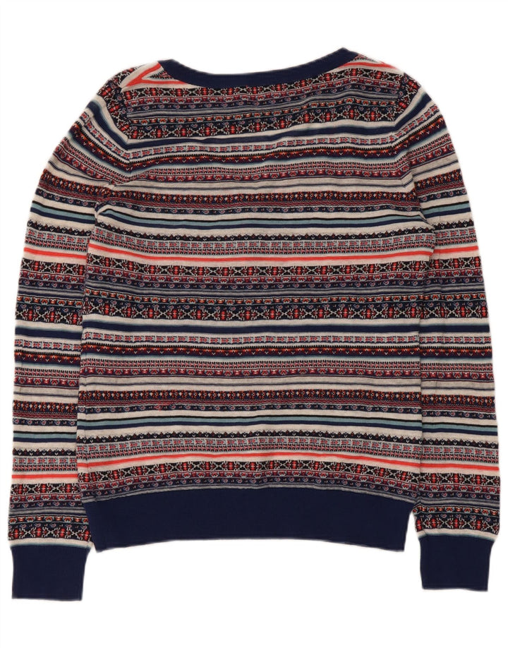 Maglione da donna con scollo a V Monsoon UK 12 Fair Isle medio multicolore