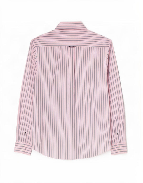 Crew Clothing Camicia da uomo dalla vestibilità classica, in cotone a righe grandi rosa