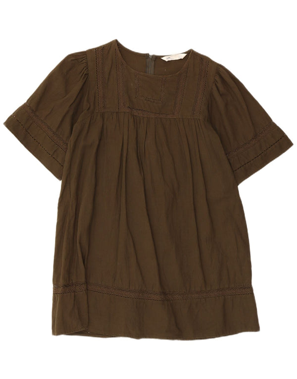 Zara Womens Playsuit UK 14 Medium Khaki