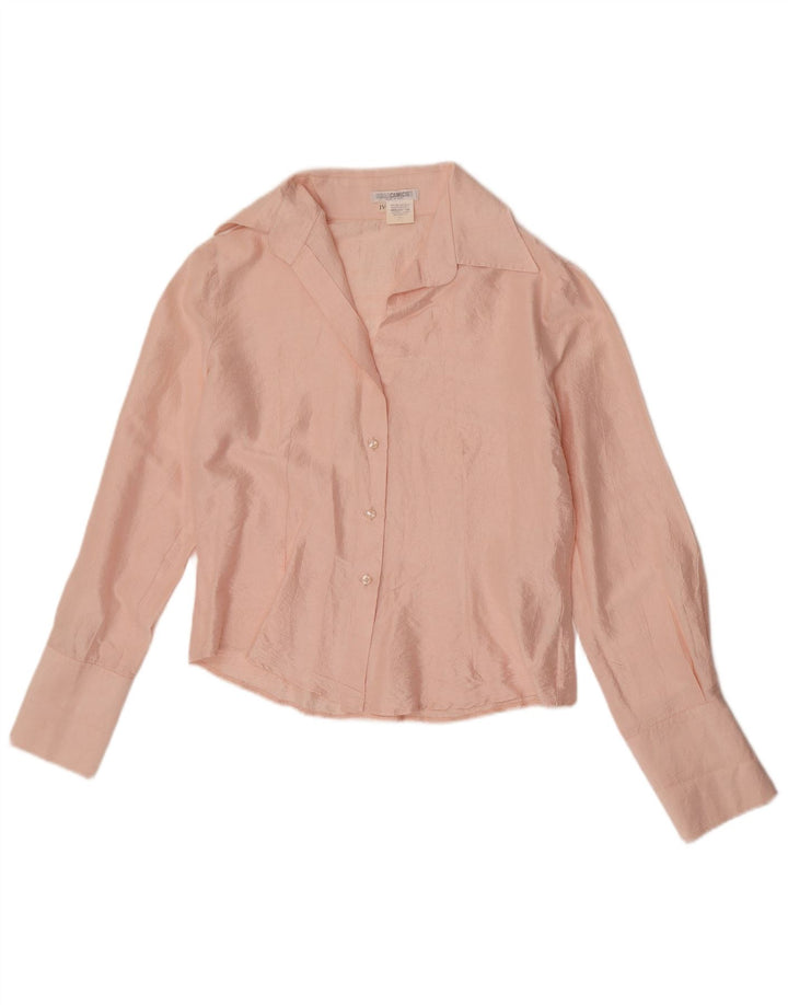 Camicetta camicia da donna Naracamicie UK 14 seta rosa media