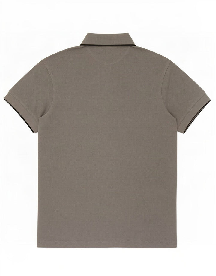 Polo Reebok da uomo in cotone grigio medio