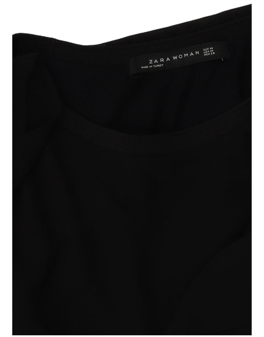 Top in camicetta da donna Zara UK 14 medio nero