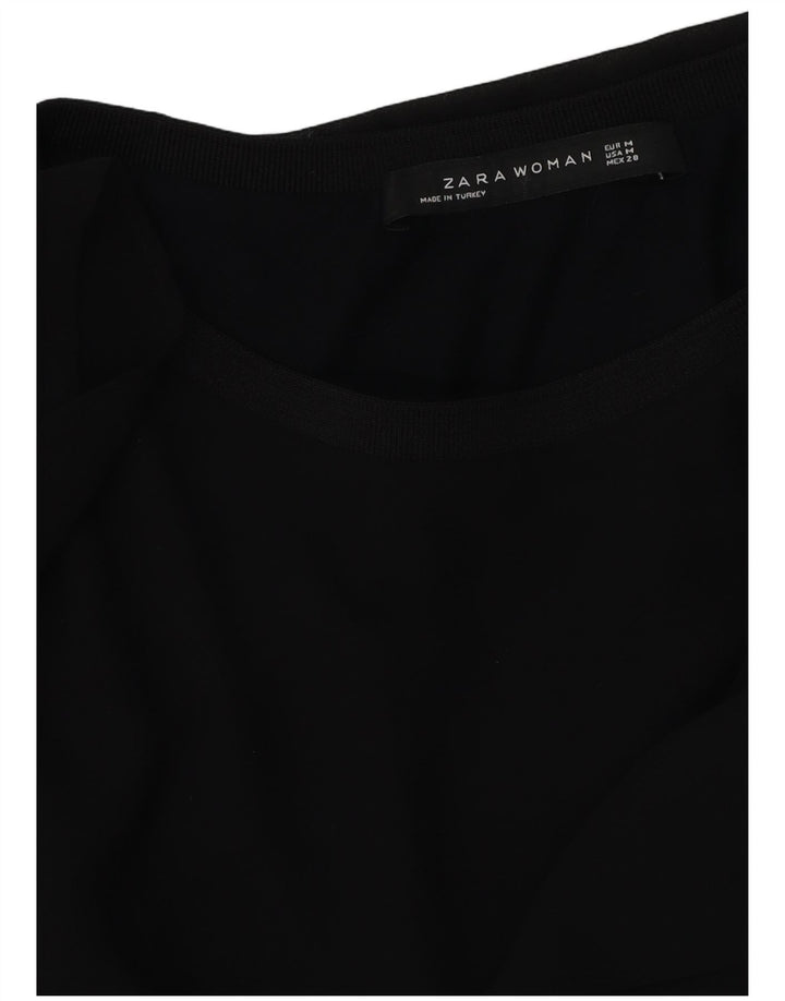 Top in camicetta da donna Zara UK 14 medio nero