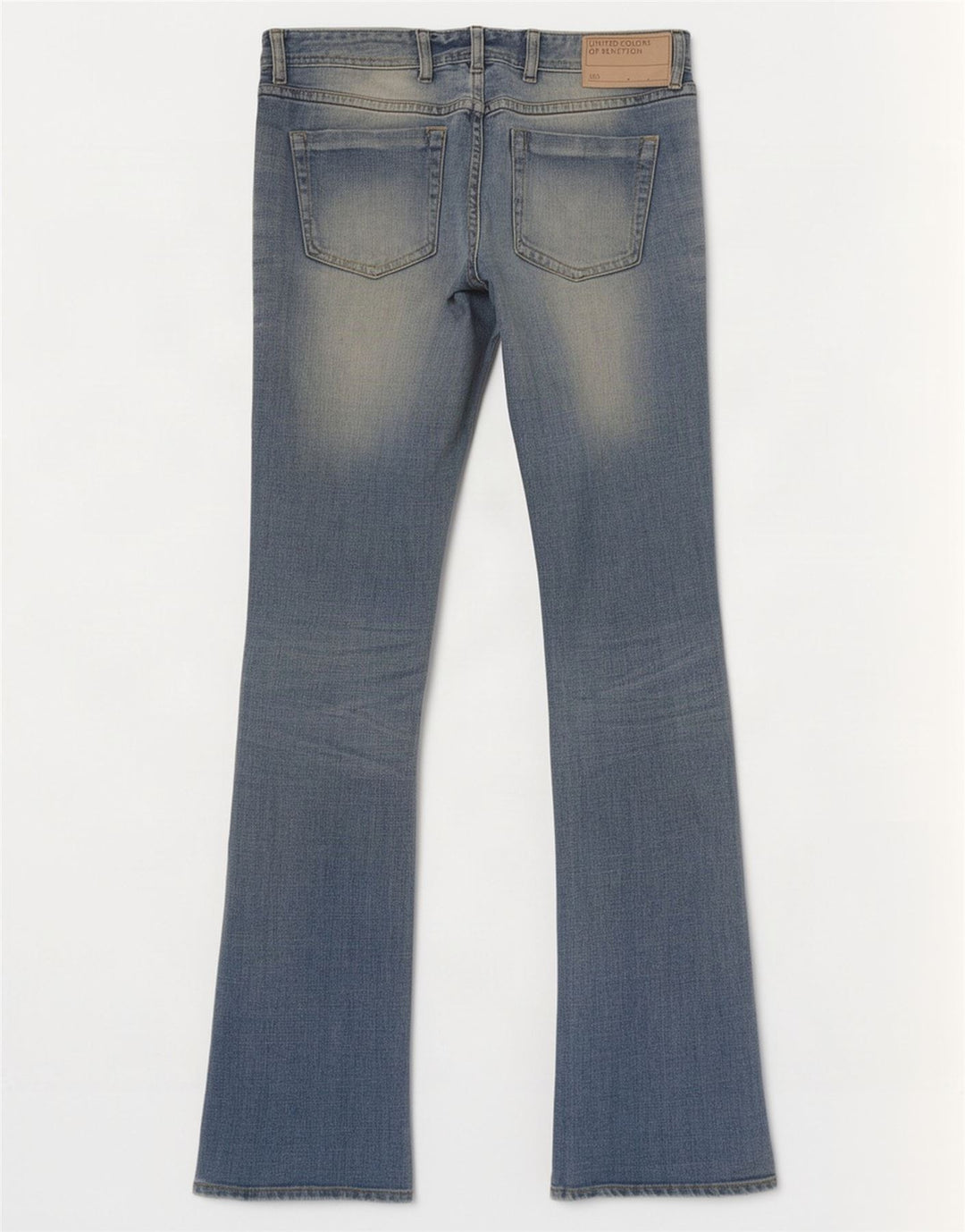 Jeans Bootcut da donna Benetton W32 L32 Blu