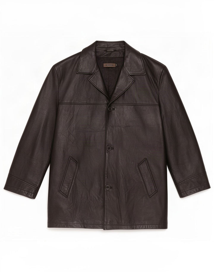 Cappotto in pelle da uomo privato IT 52 XL Nero