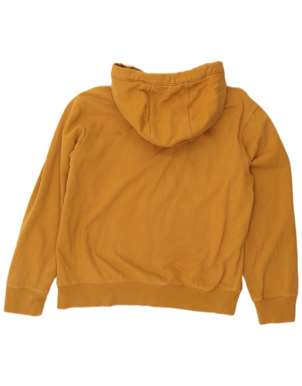 TIMBERLAND Maglione con cappuccio con zip grafica vestibilità regolare da uomo grande cotone giallo