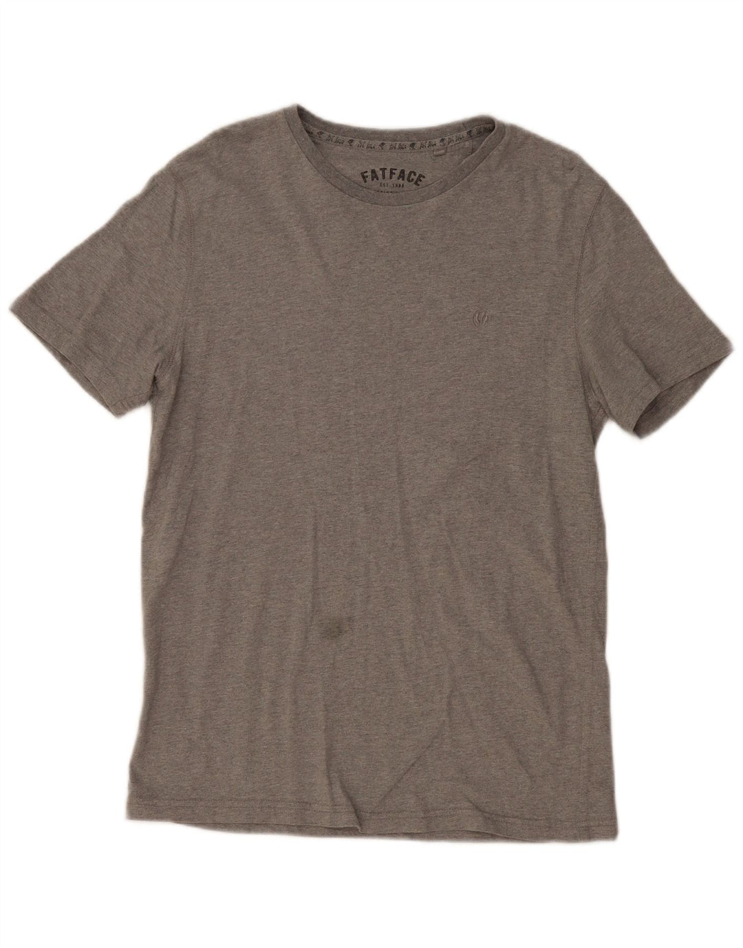 FAT FACE Mens T-Shirt Top Medium Grey Cotton