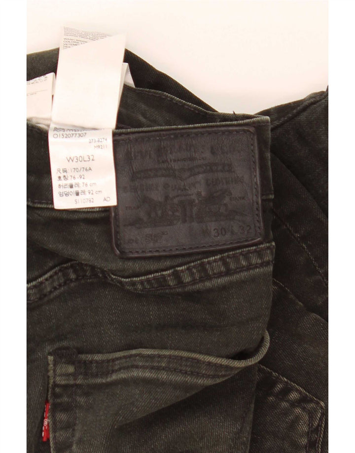 Levi's Uomo 502 Jeans dritti W30 L32 Cotone Nero