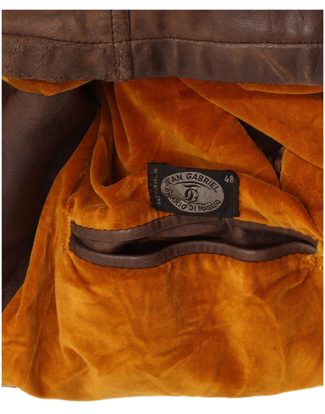 Giacca in pelle militare da donna Jean Gabriel IT 48 XL Marrone