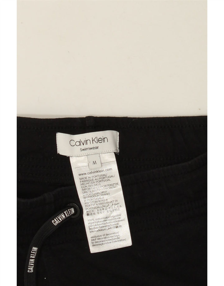 CALVIN KLEIN Pantaloncini da bagno con grafica da uomo in cotone nero medio