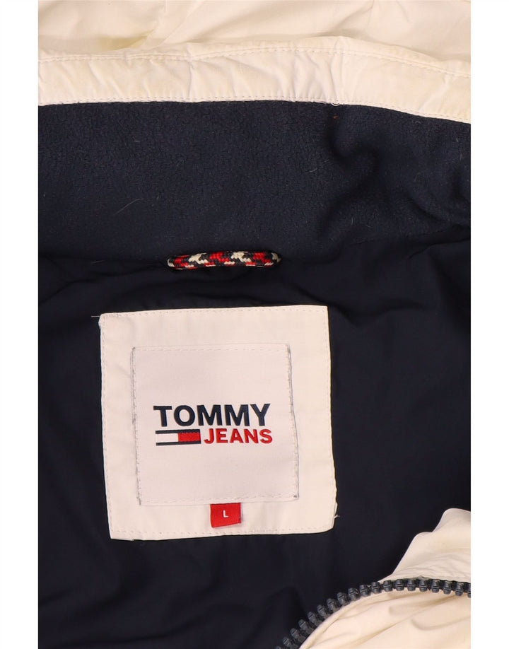 Giacca imbottita grafica da uomo Tommy Hilfiger UK 40 Large White Colourblock