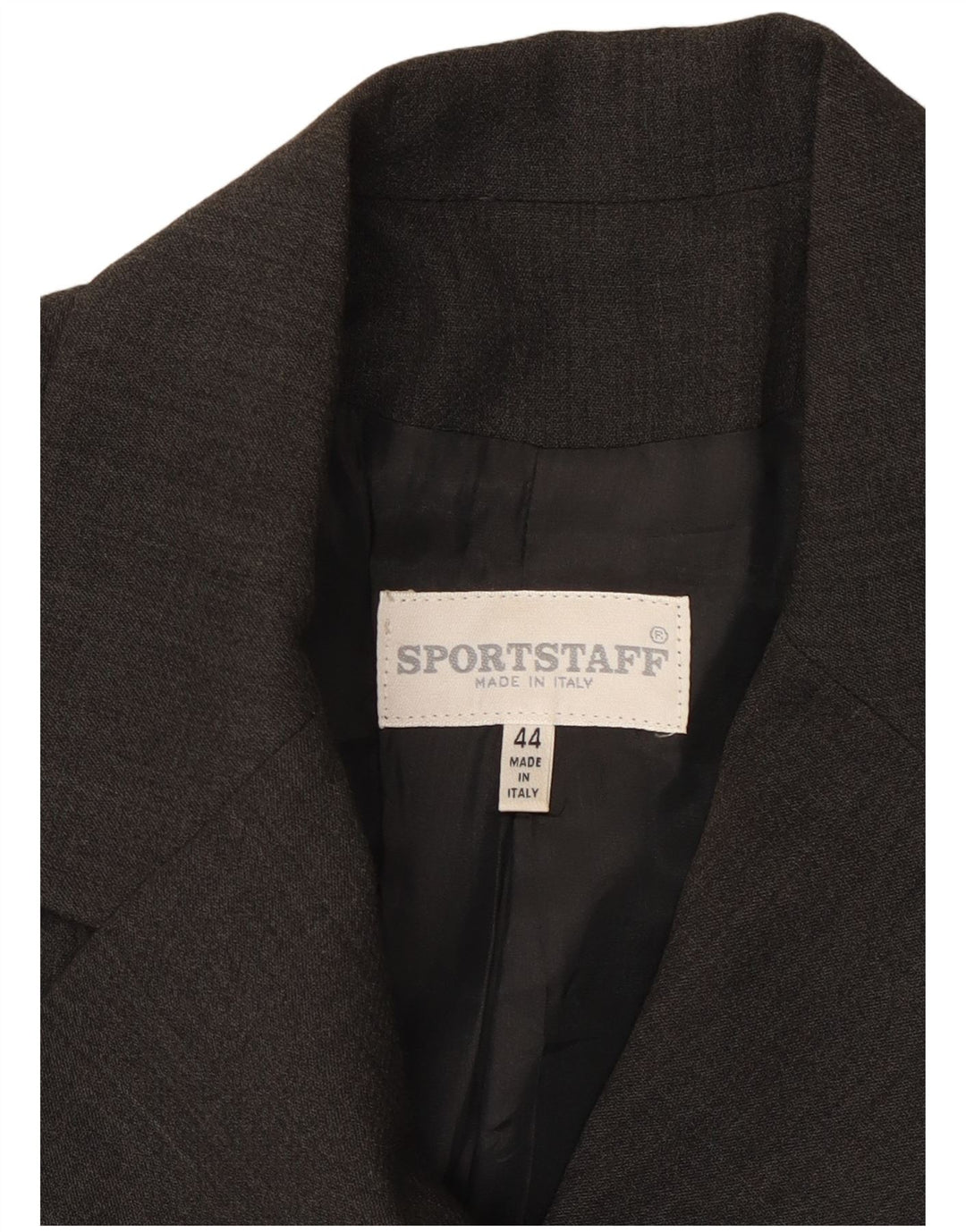 SPORTSTAFF Giacca blazer doppiopetto da donna IT 44 Lana grigio medio