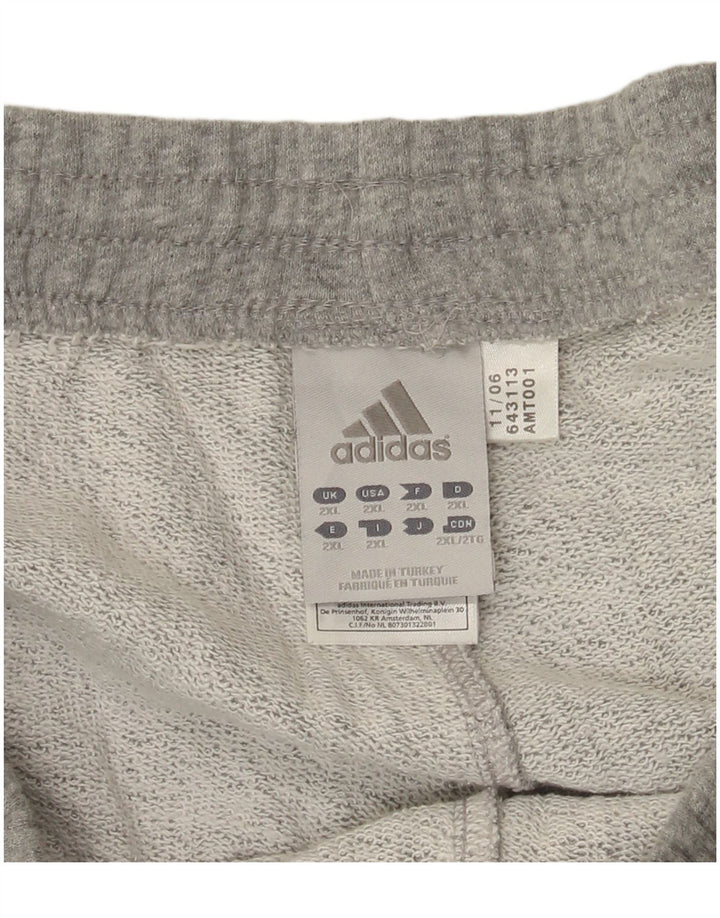 Pantaloni da tuta da uomo Adidas 2XL Cotone chiazzato grigio